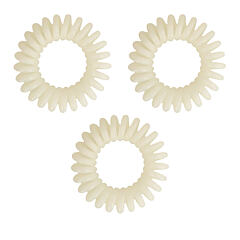 Elastika za lase BIFULL Profesional Bobbles Hair Band 3 kos Blanco - bílá