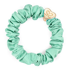 Elastika za lase By Eloise London Silk Scrunchie Gold Heart 1 kos Mint