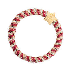 Elastika za lase By Eloise London Woven Gold Star 1 kos Candy Cane