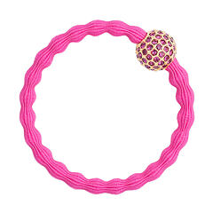 Elastika za lase By Eloise London Bling Charms Disco Ball 1 kos Fuchsia