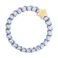 Elastika za lase By Eloise London Woven Gold Star 1 kos Ocean Breeze