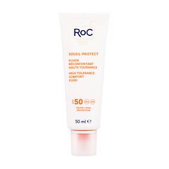 Zaščita pred soncem za obraz RoC Soleil-Protect High Tolerance Comfort Fluid SPF50 50 ml
