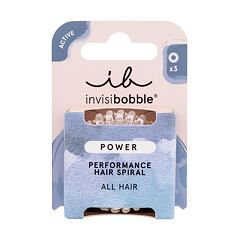 Elastika za lase Invisibobble Power Performance Hair Spiral 3 kos Crystal Clear