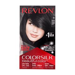Barva za lase Revlon Colorsilk Beautiful Color 59,1 ml 11 Soft Black poškodovana škatla