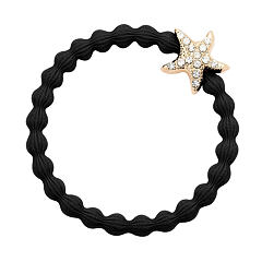 Elastika za lase By Eloise London Bling Charms Starfish 1 kos černá