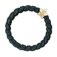 Elastika za lase By Eloise London Woven Gold Star 1 kos Bottle Green