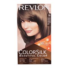 Barva za lase Revlon Colorsilk Beautiful Color 59,1 ml 50 Light Ash Brown poškodovana škatla