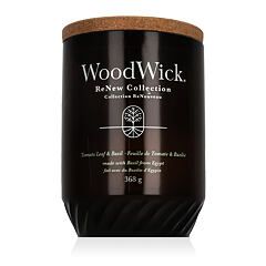 Dišeča svečka WoodWick ReNew Collection Tomato Leaf & Basil 368 g