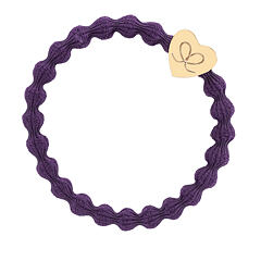 Elastika za lase By Eloise London Gold Heart 1 kos Purple