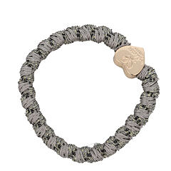 Elastika za lase By Eloise London Woven Gold Heart 1 kos Bubblegum Pink