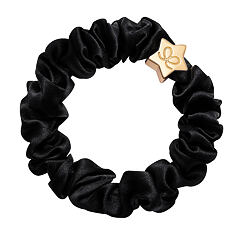 Elastika za lase By Eloise London Silk Scrunchie Gold Star 1 kos Black