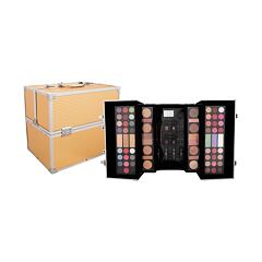 Set ličil 2K Super Model Beauty Train Case Gold 122,6 g