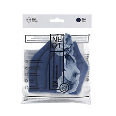 Zaščitna maska NEQI Kids Community Face Coverings 6-10 Years Blue 3 kos