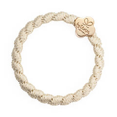 Elastika za lase By Eloise London Woven Gold Quatrefoil 1 kos Cream White