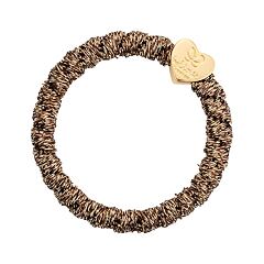 Elastika za lase By Eloise London Gold Heart 1 kos Coral