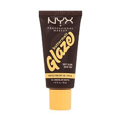 Puder NYX Professional Makeup Buttermelt Glaze Soft Glow Skin Tint SPF30 30 ml 10 Chocolate Butta