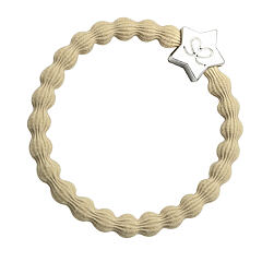 Elastika za lase By Eloise London Silver Star 1 kos Nude