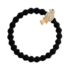 Elastika za lase By Eloise London Bling Charms Gold Diamanté Bird 1 kos černá
