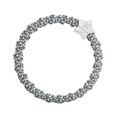 Elastika za lase By Eloise London Metallic Silver Star 1 kos Ash