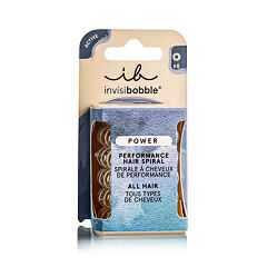 Elastika za lase Invisibobble Power Performance Hair Spiral 3 kos Crystal Clear