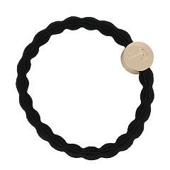 Elastika za lase By Eloise London Letter Charms Gold 1 kos J Black