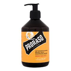 Šampon za brado PRORASO Wood & Spice  Beard Wash 500 ml poškodovana steklenička